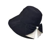 Générique Cappelli da donna a tesa larga e pieghevoli e portatili | Cappello di protezione solare all'aperto con fiocco per vacanze, campeggio, escursionismo, picnic