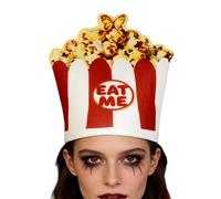 Générique Cappelli popcorn per travestimento, cappello popcorn - cappello cibo per costume da festa, per parata, festa a tema, riunione familiare e adulti