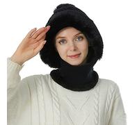 Générique Cappellino da cucina e versatile Knit Hat Womens Warm Ear Uomo Associato Costume, Le Noir, M