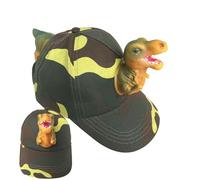 Générique Cappello Animale Bambino, Cappello Dinosauro per ragazzi | Accessorio per genitori e bambini all'aperto - Moda casual per escursionismo, spiaggia, picnic e scuola