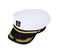 Générique Cappello | Cappello Retrò Regolabile e | Accessorio Costume per Crociera Spiaggia Pesca Halloween Festa Tra Amici Cosplay Barca Nautica Marittima Lago Vela