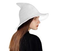 Générique Cappello da | Cappello da lavorato a maglia a tesa larga per Halloween, per costume acconciatura per eventi casa infestata da donna a caccia di caramelle