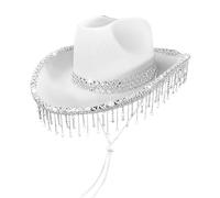 Générique Cappello da cowboy per donne, copricapo per maschera, strass accento, stile Festival, ideale per eventi musicali, viaggi, feste e feste a tema