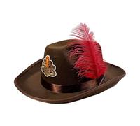 Générique Cappello da cowboy per uomo, acconciatura, travestimento del Ringraziamento, cappello da travestimento da festa, per adulti, concerto, carnevale, maschera, festa travestita