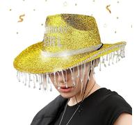 Générique Cappello da cowgirl,Cappello di compleanno per ragazza | Cappelli decorativi con strass per adulti, feste di viaggio, festival di compleanno