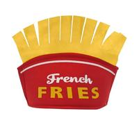Générique Cappello da donna con scritta "French Fries", Food Costume Accessory, Fast Food Hat, Funny Headpieces, Novelty Hat for Women, Burger Headwear, Mexican Food Hat for Adult Women French Fries