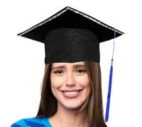 Générique Cappello Da Laurea Con | Cappello Studente Luminoso Bambino | Acconciatura Con Pompon, Travestimento Università, Decorazione Festa Studente ed Evento Scuola