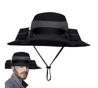 Générique Cappello Da Sole con Ventilatori Solari - Cappello A Ventilatore Solare | Protezione Dal Sole | Moda per Tempo Caldo per Uomini Adulti Pescatore Giardiniere Golfista P