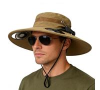 Générique Cappello da spiaggia | Cappellini a tesa larga con ricarica USB - Bob ventilato con ventilatore integrato | per spiaggia, escursionismo, , giardinaggio, viaggi, festival, estate