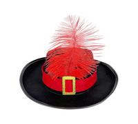 Générique Cappello Del Costume Del Moschettiere - Moschettieri Chatle Per | Cosplay Con Piuma Della Cintura | Accessori Per L'Abbigliamento Del Puzzle Traspirante Per Ragazzi Per