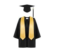 Générique Cappello e abito da fine anno per asilo | vestito di laurea - costumi di laurea per bambini, per foto di classi, cerimonie, feste, spettacoli scolastici