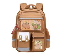 Générique Capybara Backpack, Teen Schoolbag, 12,2 x 5,91 x 16,93 Inches Cute Animal Backpack, School Accessories, Casual Back Bag for Kids, Boy, Girl, Student, Camping, Travel and Vacation Trips