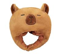 Générique Capybara Hat | Felpe Headwear | Capybara Headgear |Stuffed Capybara Headwear | Inverno Warm Novelty Maschera Cap | Carino Plush Capybara Hat | Funny Plush Cartoon Hat Headgear For Kids