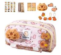 Générique Capybara Pencil Case, Stationery Holder, 22 x 11 x 7 cm, rosa, Se référer au descriptif, riferimento alla descrizione