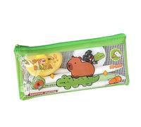 Générique Capybara Pencil Case, Trasparente Zippered Pencil Case, Capybara Pencill Box, Portable Cute Stationery Pen Casee, Cute Pencils Holder Pencils Bag for Office Use and Stationery Organizer