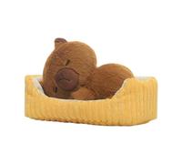 Générique Capybara Plush Doll - Sleeping Capybara Plush Toy | Cartoon Lying Sleeping Capybara Doll,Capybara Pillow Toy, Capybara Cuddly Doll Living Room, Bedroom, Playroom | Cute Capybara Plush