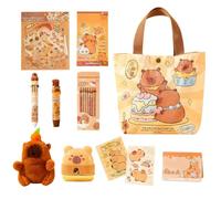 Générique Capybara - Set di 8 matite in grafite con in tessuto, da ufficio, set di strumenti di studio, scuola di animali dei cartoni animati per ufficio, apprendisti