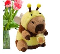 Générique Capybara Stuffed Animal - 7,87 pollici Soft Plush Pillow, Huggable Capybara Toy, adorabile Pet Buddy | Peluche Pillow for Home Decor Graduation Christmas Birthday Gift for Kids Children