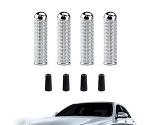 Générique Car Door Lock Knobs - Door Lock Pull Knob | 4 Inner Doors Locks Pull Pins | Metal Knob for Vehicles Accessories Replacement Parts| Safety Vehicle Doors Lift Bolts