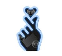 Générique Car Window Light - Ricaricabile Finger Heart Shape Neon Lighting | Car LED Ambient Light With Suction Cups For Women Men Vehicle Party Bedroom Truck Motorcycle Door Automotive And Others