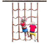 Générique Cargo Climbing Net - Outdoor Play Toys portatile Rainbow Climbing Rope Net | Webbing Ladder High Strength 57X72.8Inch Ostacolo, Cargo Fitness for Kids Jungle Gyms