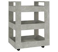 Générique Carrello Da Cucina 60x45x80 cm Legno Ingegneria | 3 ripiani, 4 ruote, facile da pulire, manuale di montaggio incluso