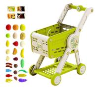 Générique Carrello da Mercato Giocattolo per Bambini 1-3 Anni | Cesto Supermercato Gioco d'Imitazione | Accessorio Cucina Tri Sveglio Ragazza 1 3 Anni e più Casa
