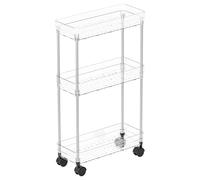 Générique Carrello di utilità del Bagno - Organizzatore con Ruote per Spazio - Carrello di utilità a Rulli a Livello Multifunzionale con Ruote, Bagno, Soggiorno, Cucina