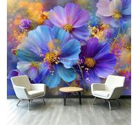 Générique Carta da parati fotografica in tessuto non tessuto, stile floreale ombra e luce onnirica 300x210 cm | Carta da parati in tessuto non tessuto, per soggiorno camera da letto principale sala da