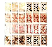 Générique Carte da Poker | Gioco da tavolo - Carte Illustrate Pesce Mitologia Cinese per - per Feste Vacanze Raduni Familiari Viaggio Casa Donne Uomini