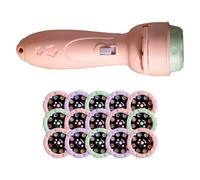 Générique Cartoon Proiettore Flashlight, 120 Immagine Proiezione Toy, Preschool Educational Torch Light for Childrens, Kids Over 18 Months, Fine Motor Skill Development, verde, rosa, viola