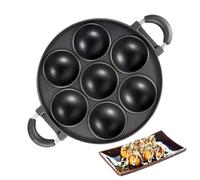 Générique Cast Iron Pan, Seven Cup Large Muffin Pan, Round Non