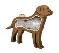 Générique Cat Hair Keepsake, Wooden Dog Ashes Storage Box, 7,09 x 5,91 x 0,79 Inches Pet Decorative Holder for Teeth, Nails, Bone Puppy, Kitten, Doggy, Animali Lovers, Birthday, Friends, Living Room