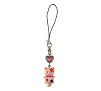 Générique Cat Phone Charm, Bag Wrist Strap Dangle Decoration, 4,53 x 0,71 x 0,79 Inches Sturdy Clip Anti Loss Key Pet Pendant Lanyard for Phones, Purses, Kids, Adults and Bag Accessories, Se référer