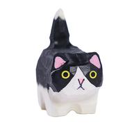 Générique Cat Toys for Kids - Desktop Cat Decorations | Cat | Creative Wooden Cat Statua | Cute Cat Statua Miniature,Handmade Kitten Art Carving Work | Cat Home Decor, Animal Figurine for Homes