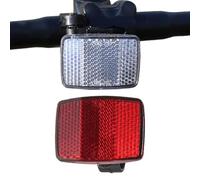 Générique Catadiottri per bicicletta, 2 pezzi, attrezzatura di sicurezza per bicicletta, kit catarifrangenti e posteriori per guida urbana serale, sentieri, percorsi di terra, mountain bike, moto