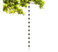 Générique Catene antipioggia per grondaie | 12 tazze metalliche decorative robuste per grondaie - sostituzione grondaie - per scarico acqua piovana giardino cortile terrazza