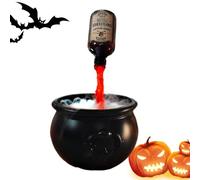 Générique Cauldron Halloween Decor, Floating Potion Bottle Display, Festive Prop for Kitchen Mantel Garden, Diffuser Fog Element Decoration, Indoor Table Accent Spooky Party Setup Yard Room Scenes