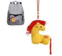 Générique Cavallo Di Peluche | Decorazioni Per La Casa E Dolci per Il Nuovo Anno - 2026 Anno del Cavallo Peluche Pendente,per Festa di Primavera Vacanze Ufficio Negozio Ristorante Tavolo