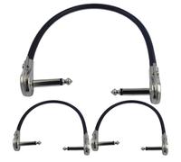 Générique Cavi per pedivella - Cavi di collegamento per pedaliere 15 cm | Cavo stereo ad angolo retto per strumenti di scena ottimizzando lo spazio della pedivella - 3 pezzi
