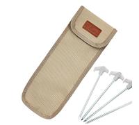 Générique Cavigliera da Tenda, Borsa portaoggetti per palo per tenda, borsa per organizzatore di palo da campeggio, impermeabile a Oxford 900D, cachi., M, Fare riferimento alla descrizione