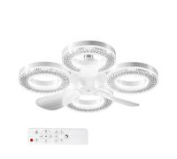 Générique Ceiling Fans - With Lights 3 Speeds Dimmable Low Noise Bedroom