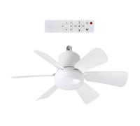 Générique Ceiling Fans with Lights, Small Bedroom Ceiling Fan, Remote Control, 3 Speed Quiet Cooling, Dimmable Light Fixture for Porch, Courtyard Use, 16,54 x 16,54 x 6,69 pollici