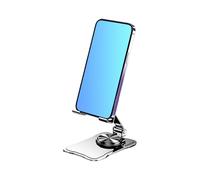 Générique Cell Phone Stand, Foldable Desk Holder, 4.06 x 2.6 x 1.14in Rotating Support Bracket, Compact Adjustable Design for Photography, Streaming, Kitchen, Travel, Bedside, Home
