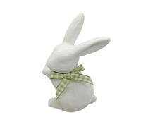Générique Ceramic Bunny Statua - Rabbit Decor | Porcellana Coniglio Decoration, Modern Art Spring Easter Accent for Bowl, Shelf, Mantel & Table, Cute Home Decor for Weddings, Party & Seasonal Display
