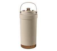 Générique Ceramic Travel Coffee Mug - 500 ml Reusable Tumbler | Double Layer Ceramic Lined Cup with Leakproof Lid, Portable Eco-Friendly Mug for Hot Coffee, Tea, or Cold Drinks
