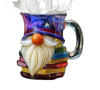 Générique Ceramica per caffè - Bere Dipinto a Mano Raccolta di Bevande Calde, Artistiche | Libro Gnome 3D Realistico, Tè, Cioccolato, Caffè, Compleanni in Fam
