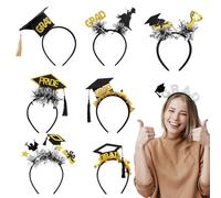 Générique Cerchietto di laurea - Accessorio fotografico in feltro per cerimonia | Set di otto fermacarte per scuola materna università festa scena evento decorazione