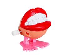 Générique Chattering Teeth Wind Up to - Walking Babbling Toy, Feet Props, Gag Joke Novelty | Funny Small Feet Knickknack for Kids Boys Girls, Wind Up Chattering Teeth, Halloween Prank, 1 pz