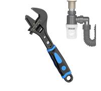 Générique Chiave regolabile impermeabile, chiave a mano regolabile | Chiave a mano ergonomica in metallo | antiruggine resistente all'usura per le riparazioni idrauliche del bagno